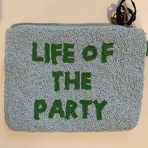 Life of the Party Beaded Clutch,wristlet - kate spade new york, Blue/Green